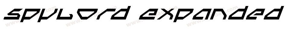 Spylord Expanded Italic字体转换